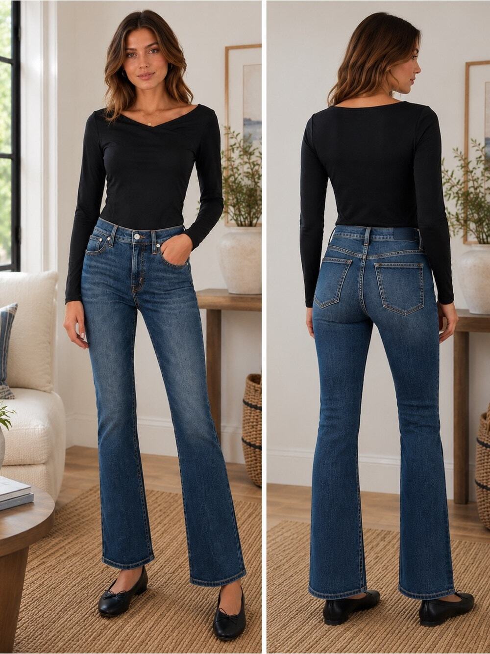 Madewell Mid-Rise Kick Out Flare Jeans Dark Wash Size 28